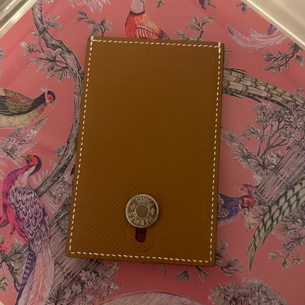 Hermes Diabolo Card Case Card Case in Tan / Brown